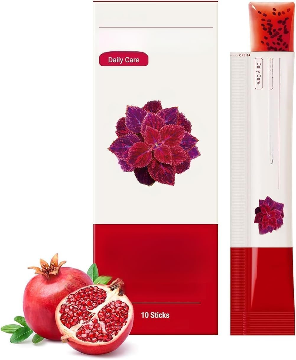 Korean Collagen Jelly Sticks, Slimming Jelly, Detox & Digestion - For Body Balance, Pomegranate Flavor, Collagen